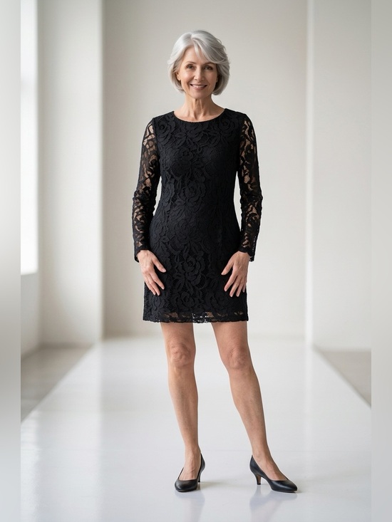 Xhilaration Tops - Black Lace on black Tunic by Xhilaration (S)